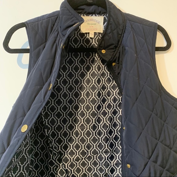 Sz. Small Cambridge Dry Goods Navy Vest - Picture 4 of 5